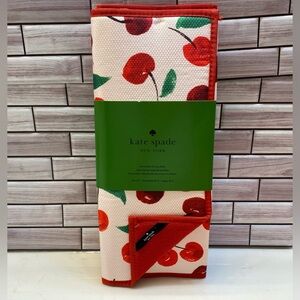 kate spade Red Cherry reversiable drying mat set
